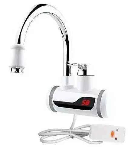 Electric Instant Hot Water Faucet Kitchen Heating Tap with Shower