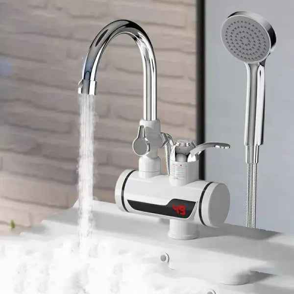 Electric Instant Hot Water Faucet Kitchen Heating Tap with Shower