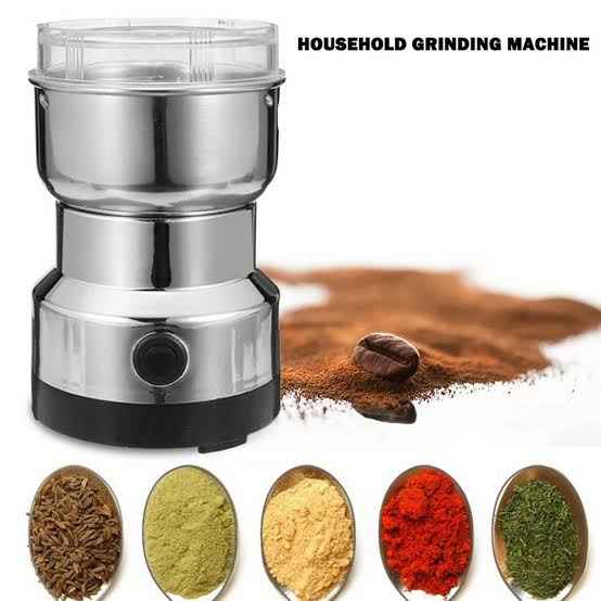 Raf R.7113 Multi Purpose Electric Coffee Grinder Automatic Coffee Spice Bean Grinder Stainless Steel
