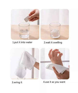 20pcs Disposable Compressed Face Towel Mini Portable Disposable Compressed Cotton Coin Tissue Towels For Travel Camping