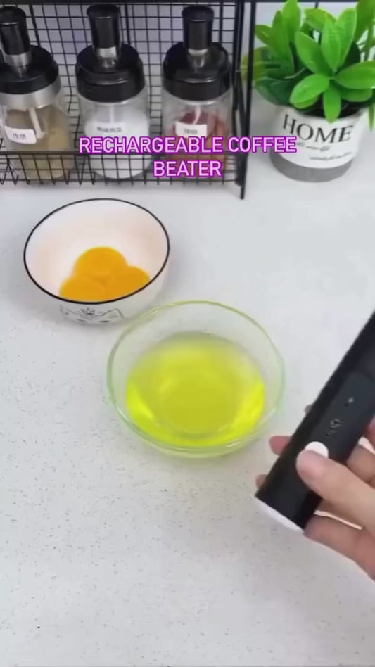 Rechargeable Electric Coffee Mixer for Quick Frothing Action